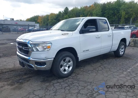 2021 Ram 1500 Big Horn 4X4 6'4 Box z USA, uszkodzony, nr VIN 1C6SRFBT7MN757888